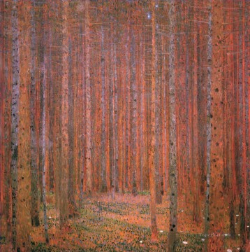 Bosque Painting - Bosque de abetos I Gustav Klimt
